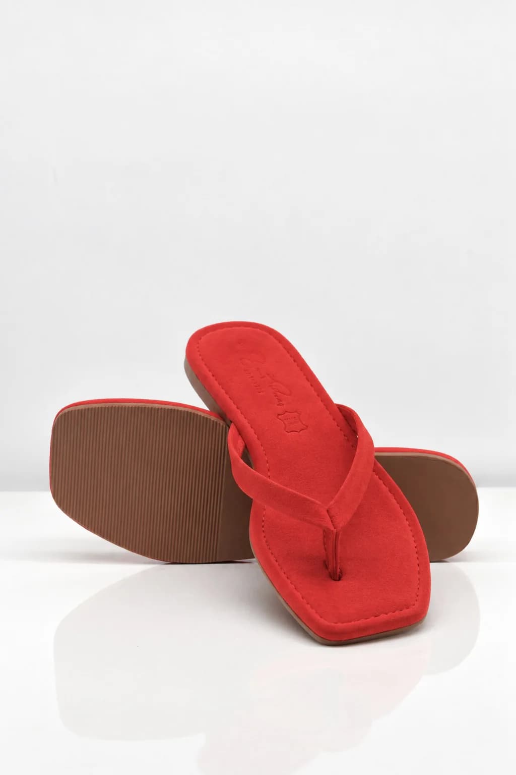 Urban Slop (square toe) - Limited Edition Coral Red Suede leather