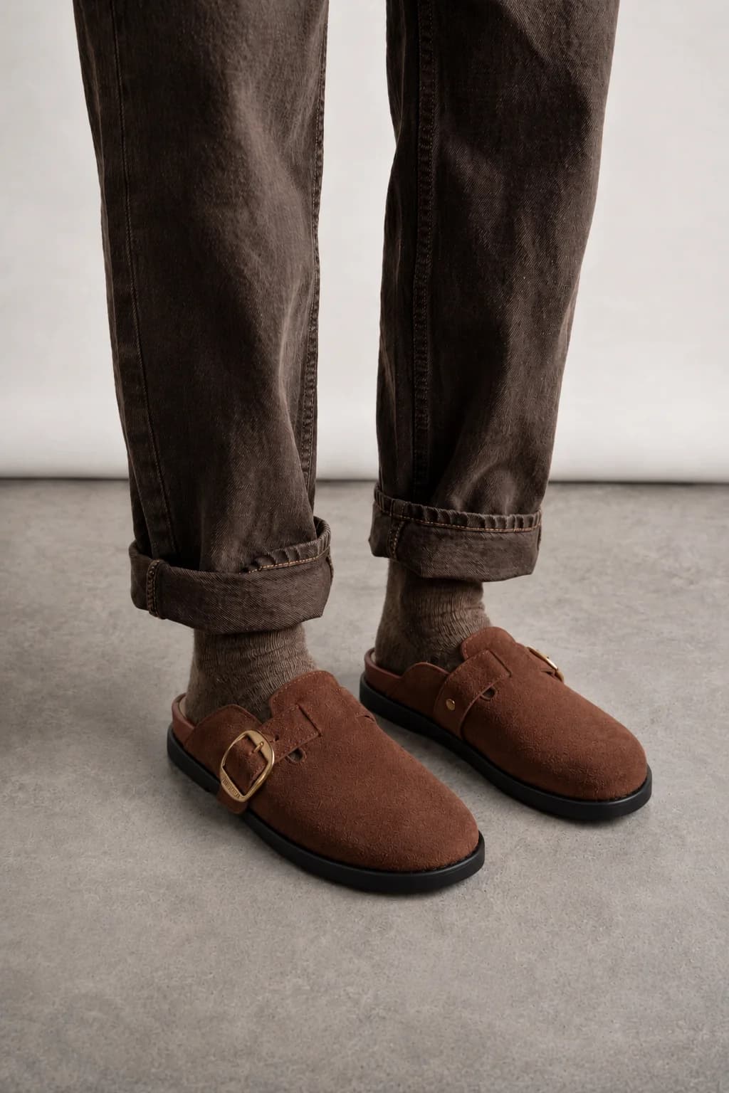 The Suede leather - Clog