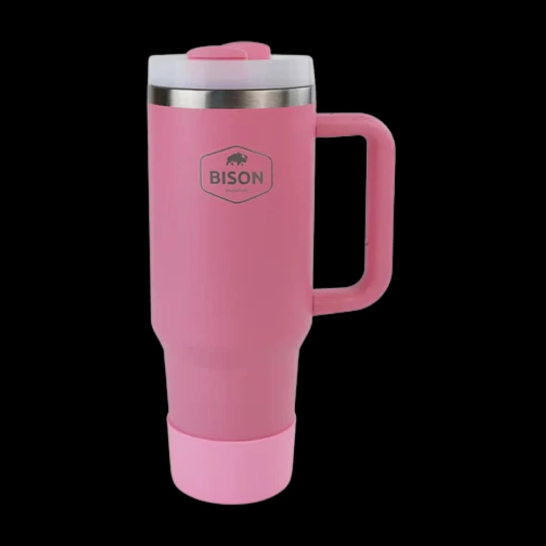 Bison XL Mug with Screw Lid Pink, 1.2L