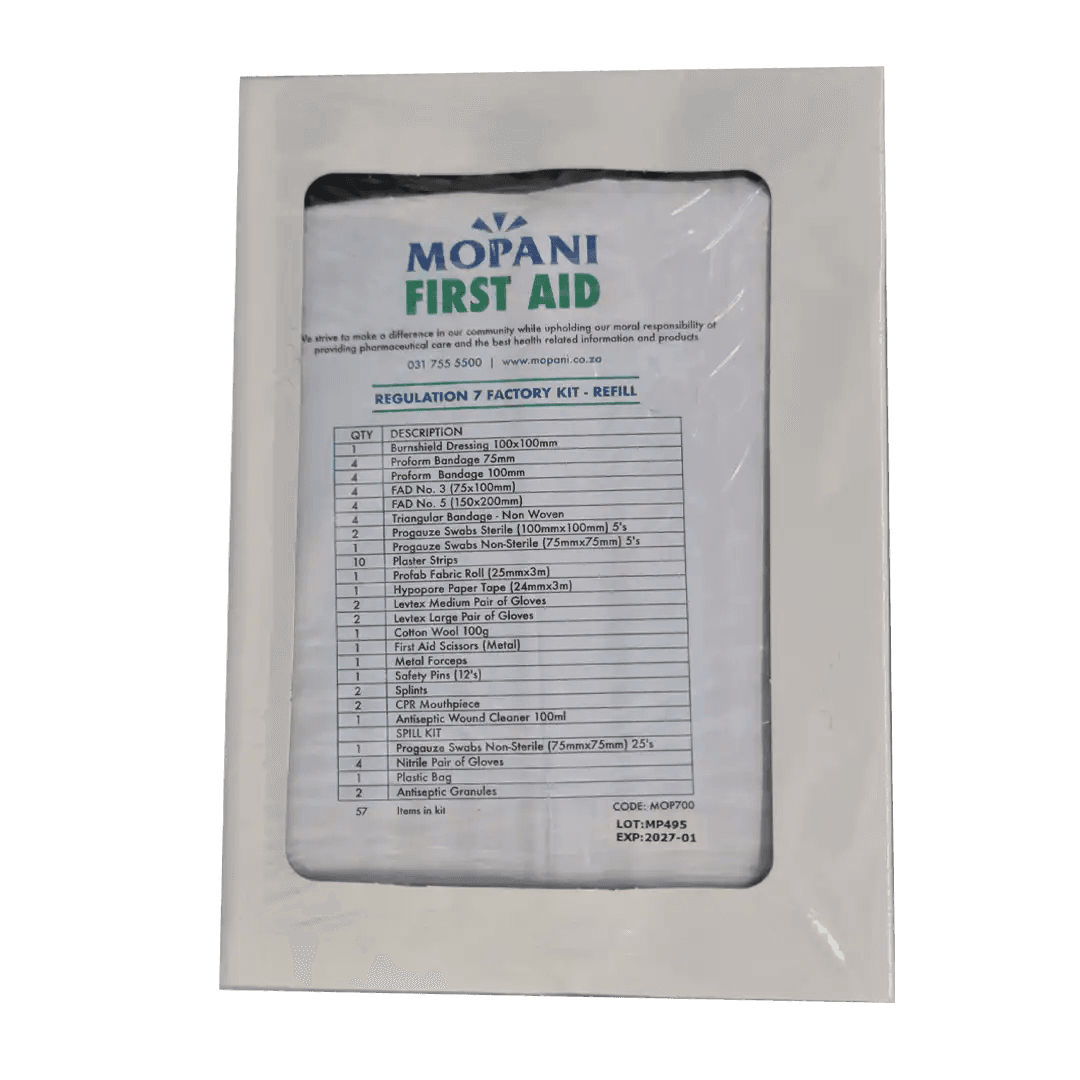 Mopani First Aid Factory Regulation 7, Refill