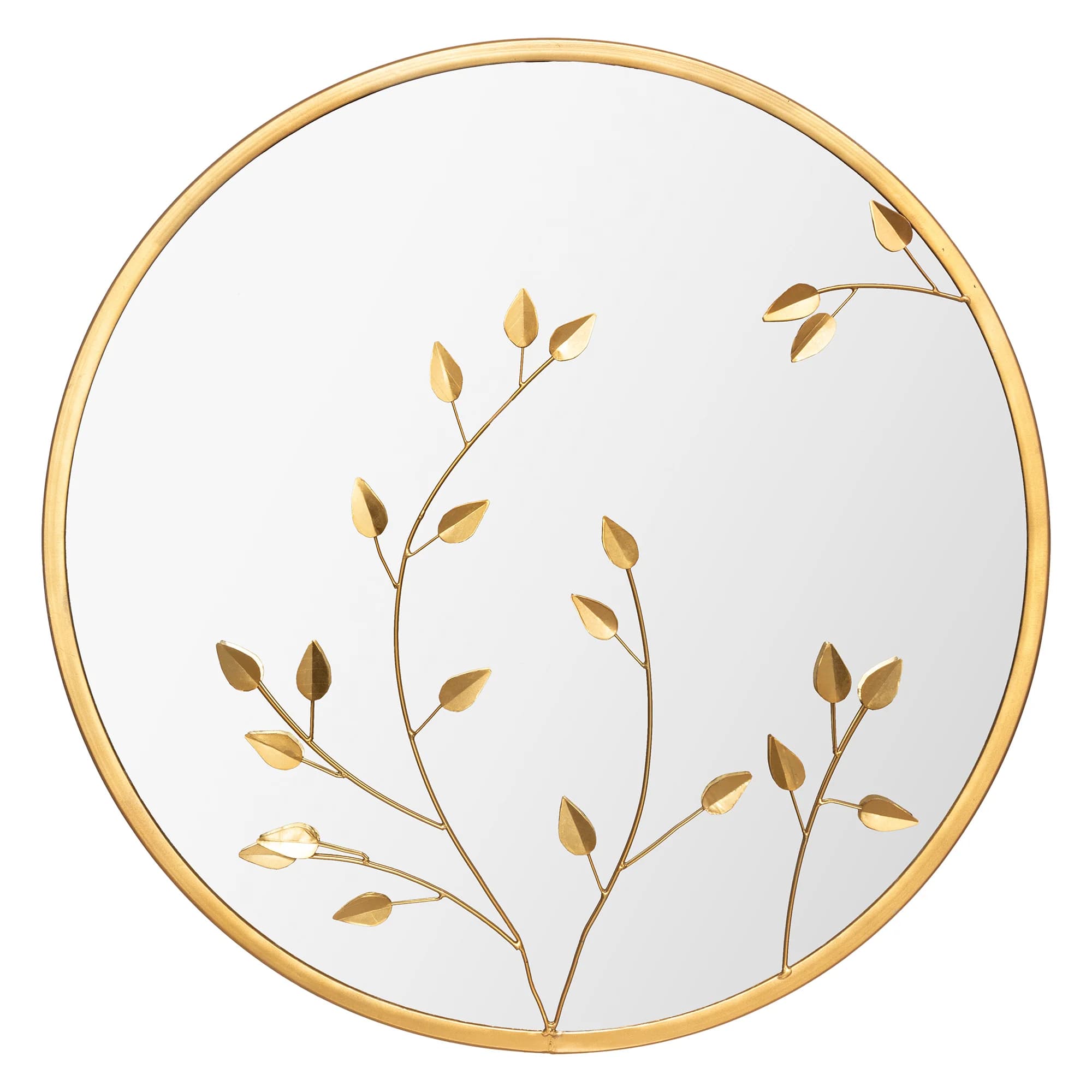 Atmosphera Leaf Mirror Gold