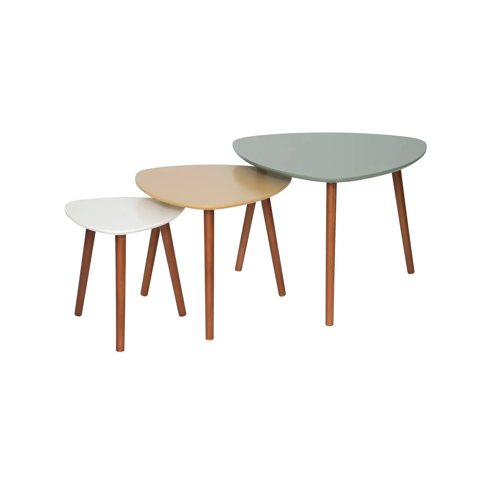 Atmosphera Mileo 3 Piece Nesting Table Set Multicoloured