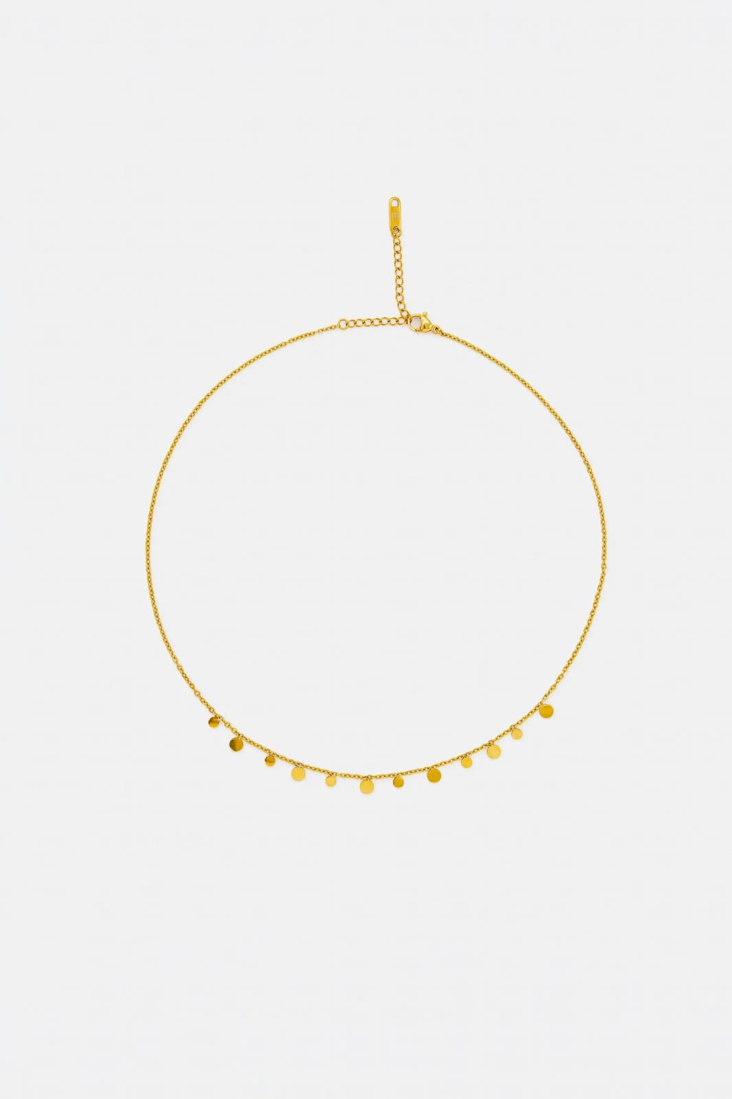 Tiny Charm Necklace - Round