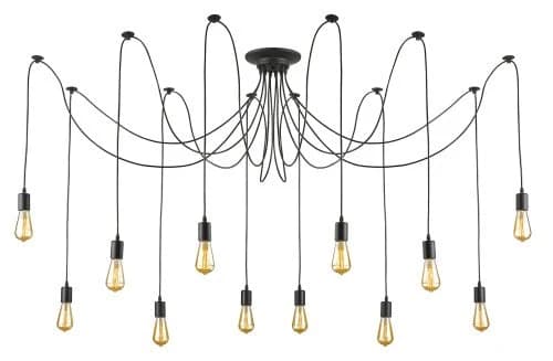 Metal Cord Pendant - 12 x 60W ES