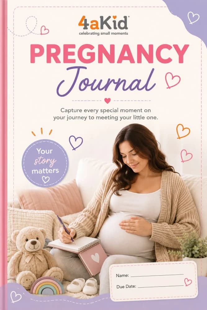 4aKid Pregnancy Journal | Printable Pregnancy Memory Book & Keepsake Journal
