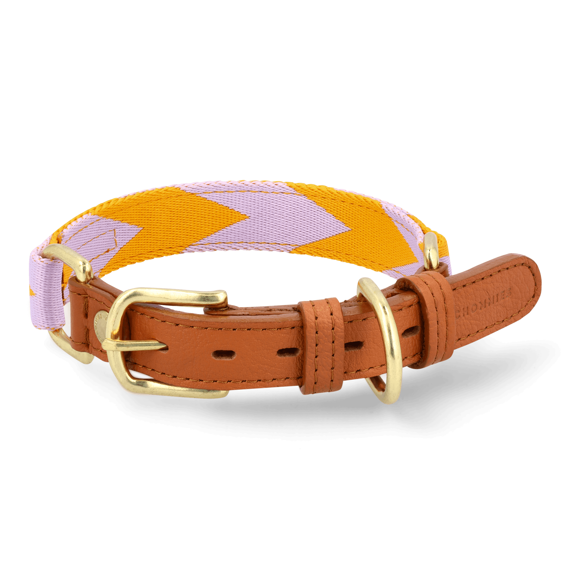 Adjustable Dog Collar | Lilac & Yellow