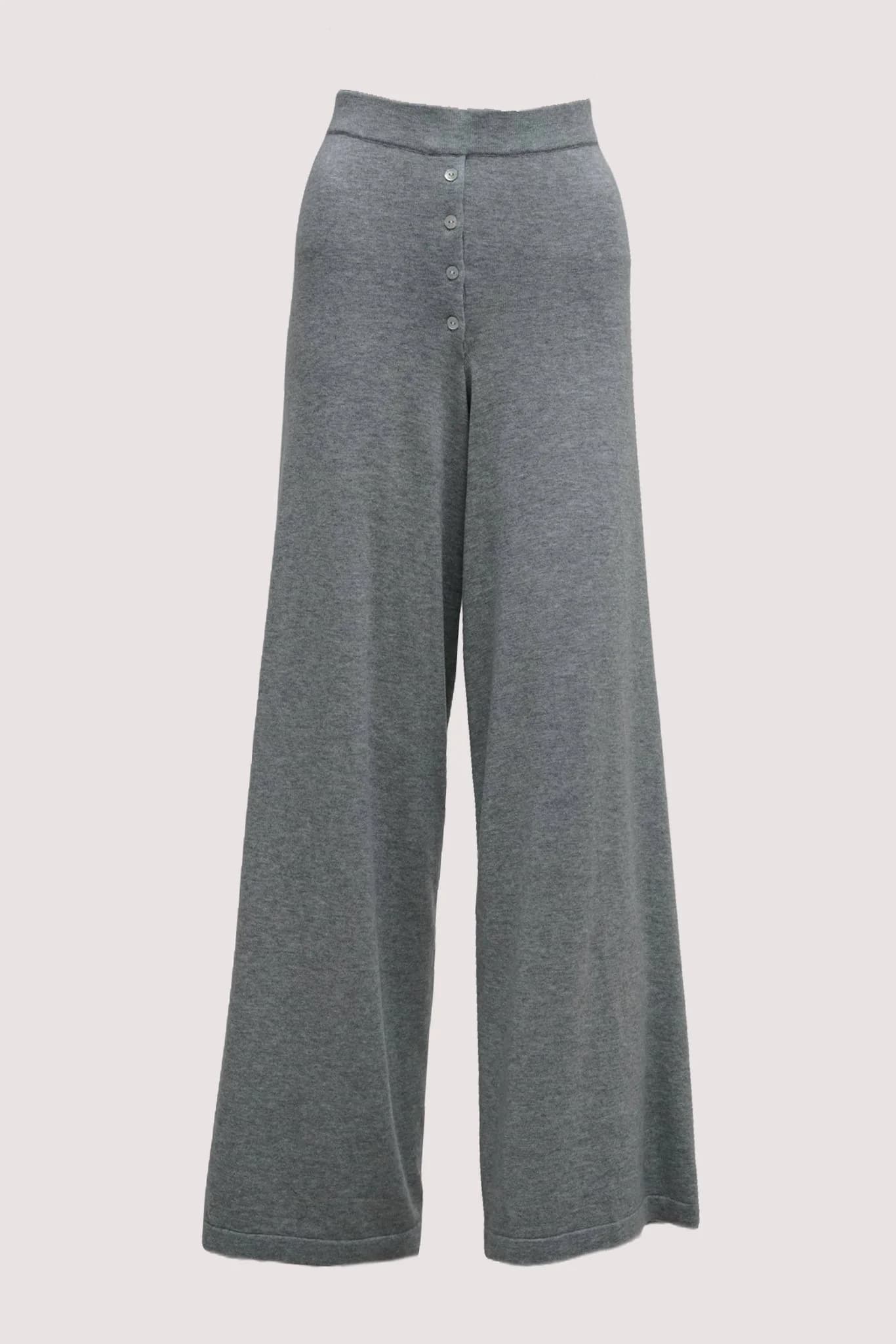 Grey Melange Track Pants