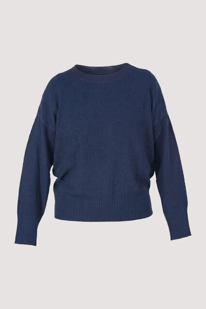 Ink Moss Stitch Pullover