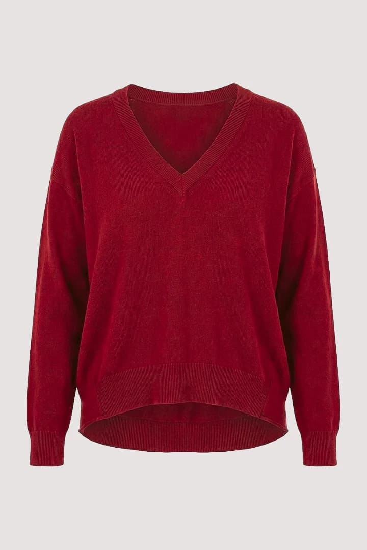 Red Oversize Pullover