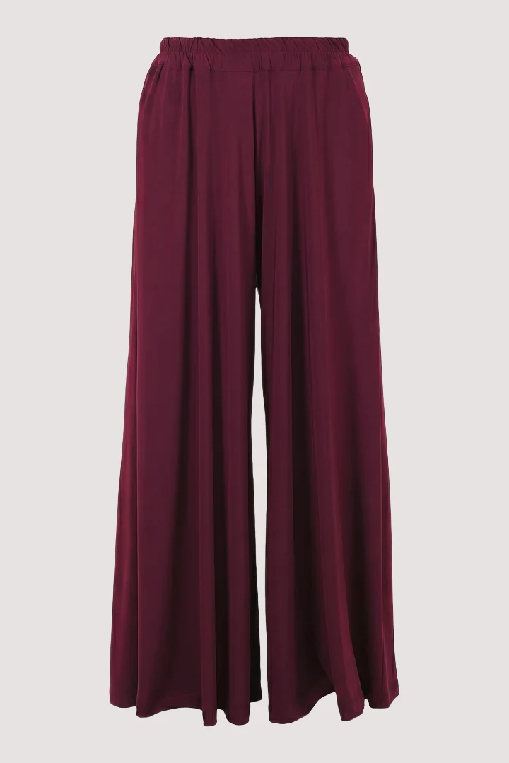 Ruby Red Luxe Palazzo Pants