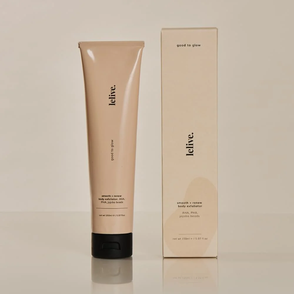 good to glow | smooth + renew body exfoliator