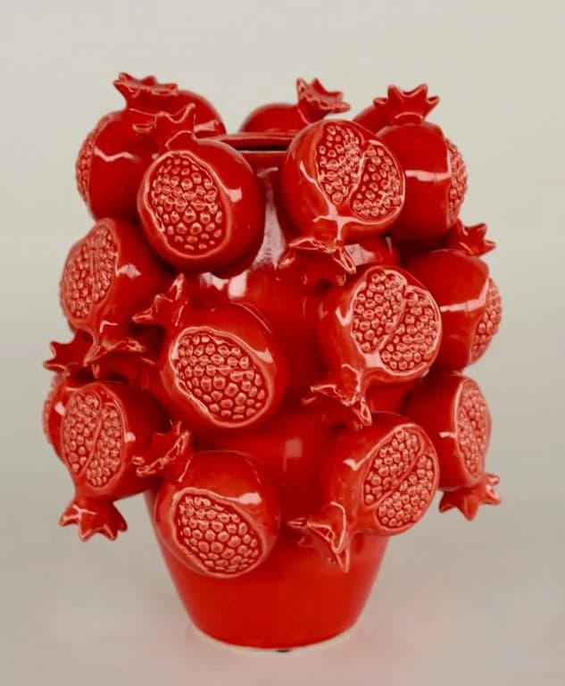 POMERGRANATE CERAMIC VASE