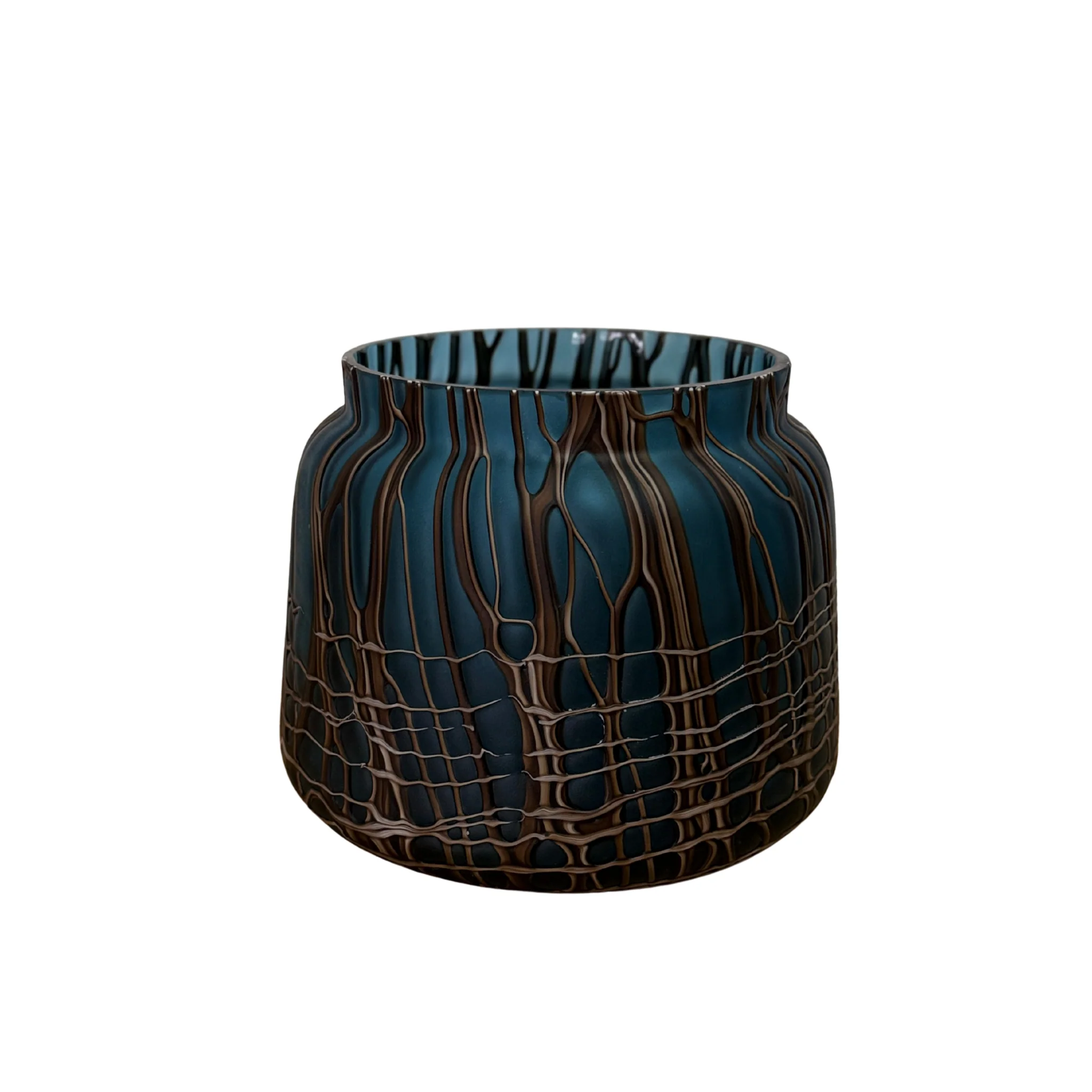 Brown Thread Short Vase