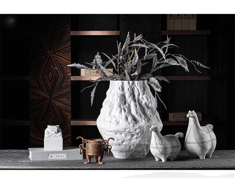 Boston White Ceramic Vase