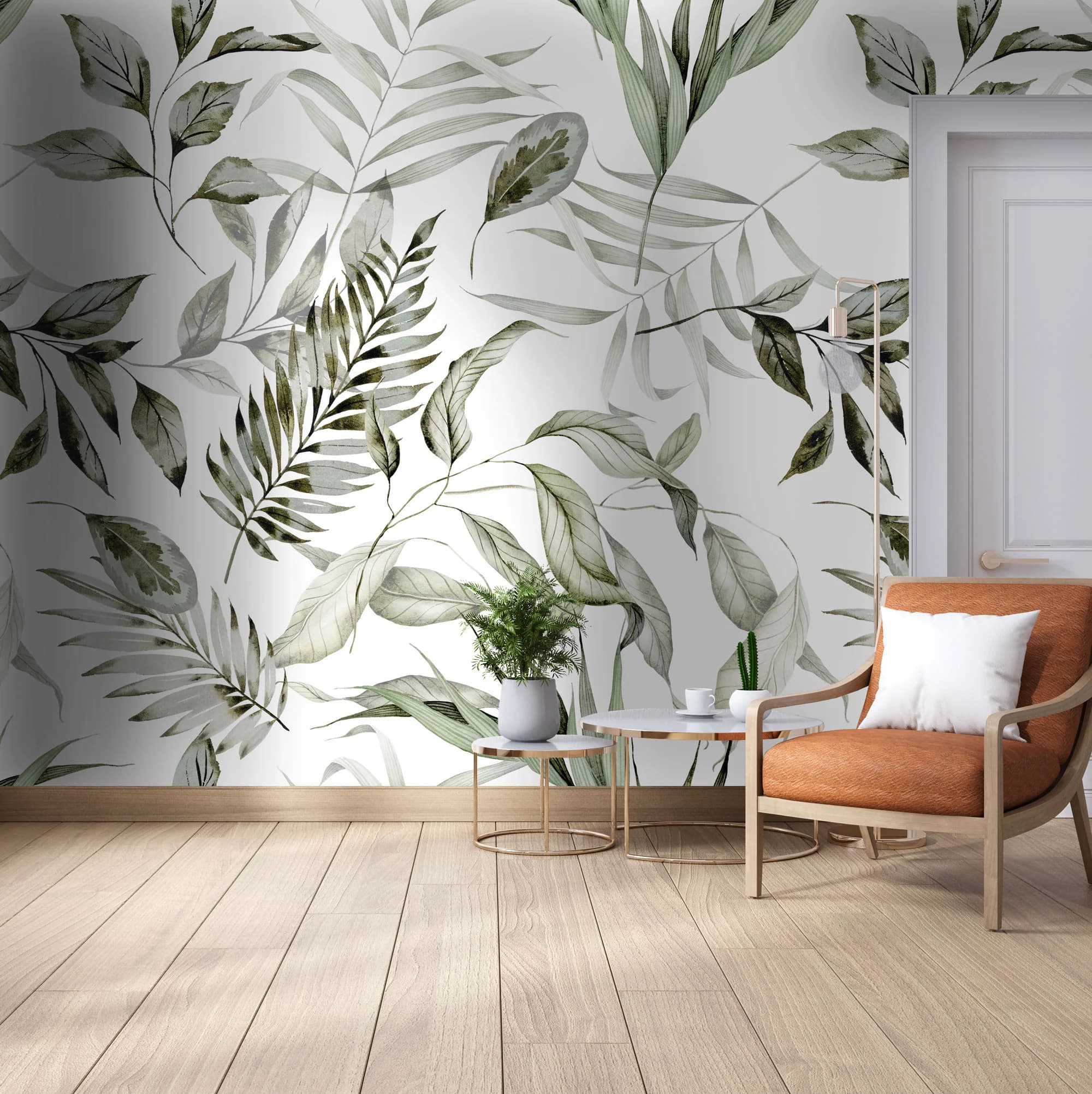 Watercolour Greenscape Mural