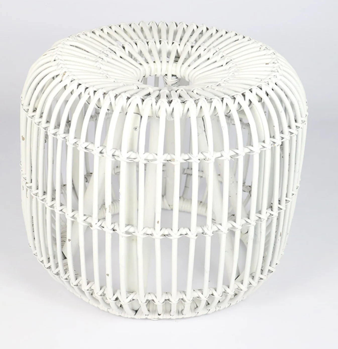 Rattan Thick Stool Apple