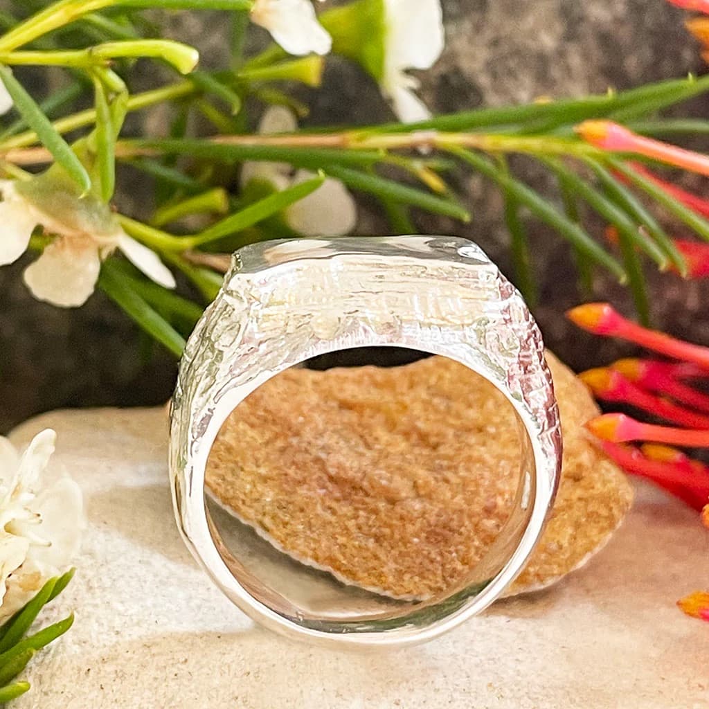 Hidden Summit Table Mountain Ring in Silver