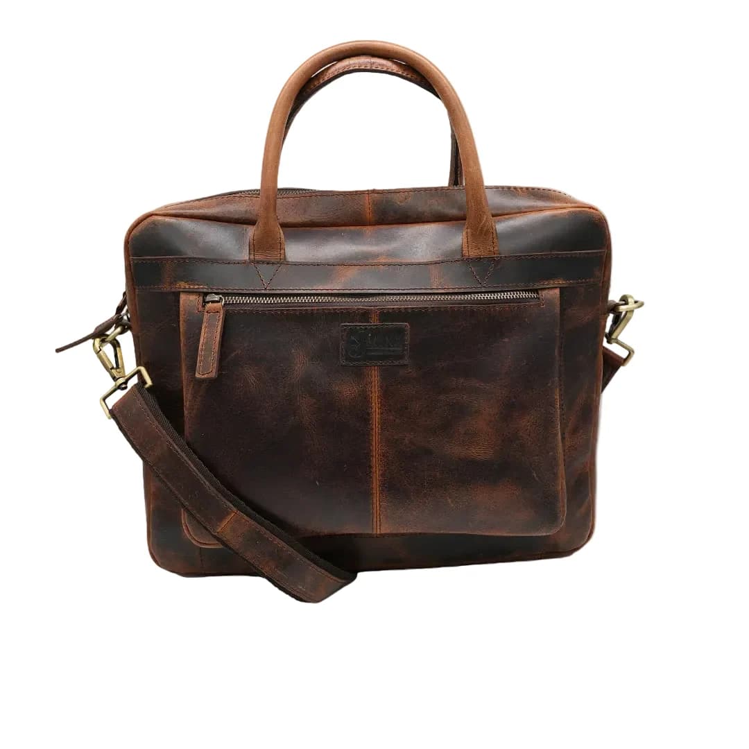 Mykonos Leather Laptop Bag