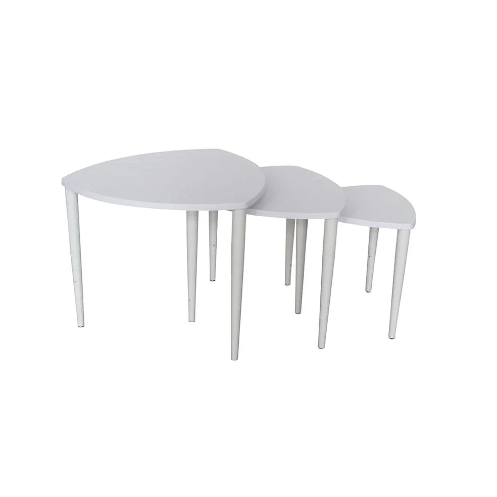 Arabella Wooden Nesting Tables White
