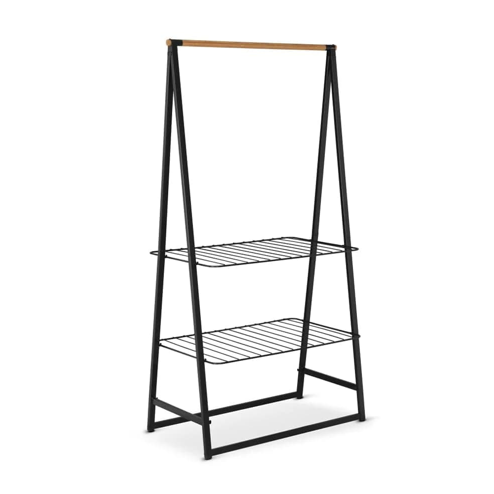 Linn Clothes Rack, Large - Black | White