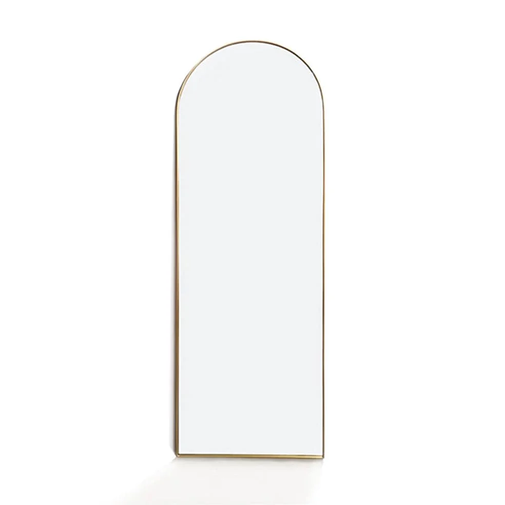 Full Length Arch Mirror Black | Gold