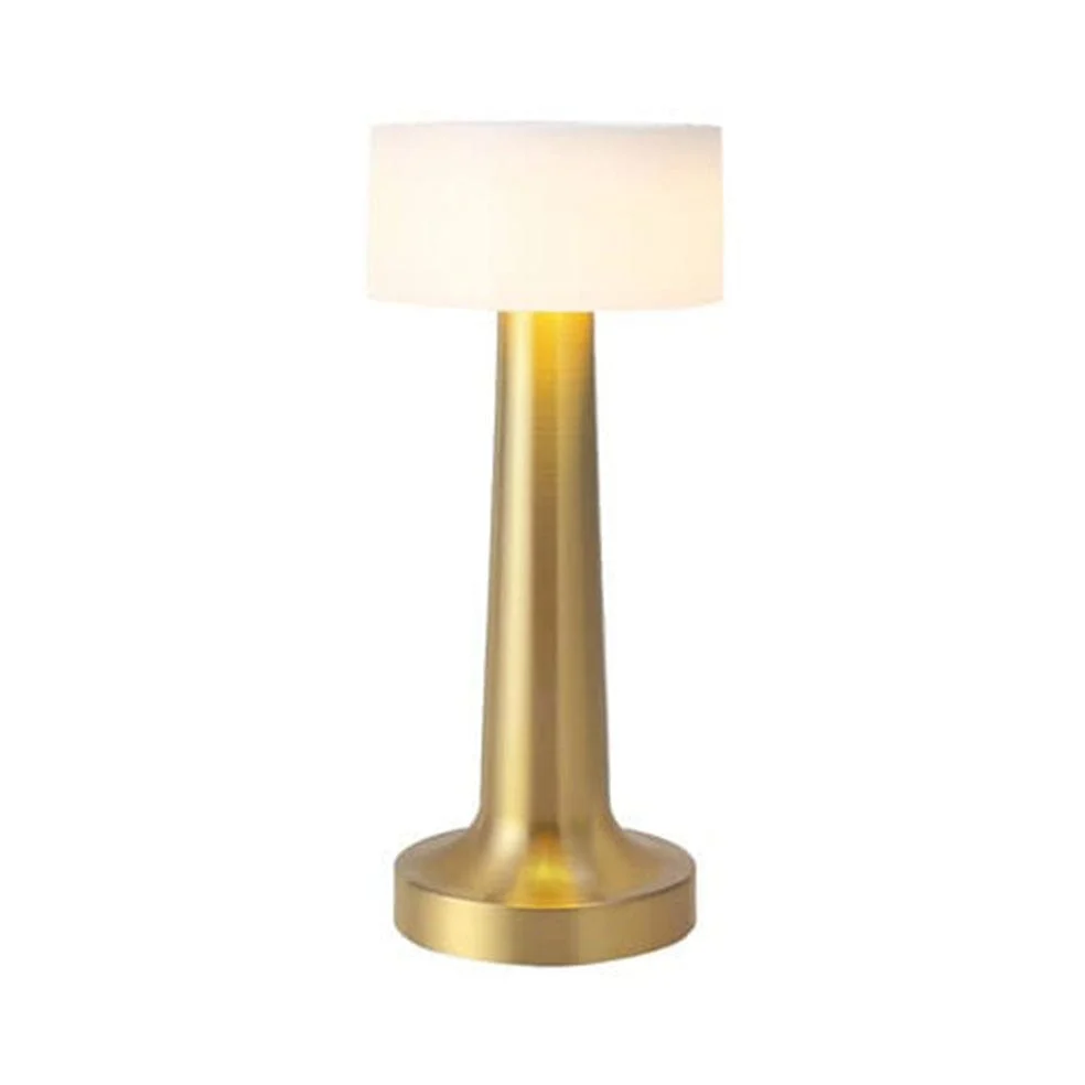 Golden Beacon Table Lamp USB Rechargeable Wide  Diffuser