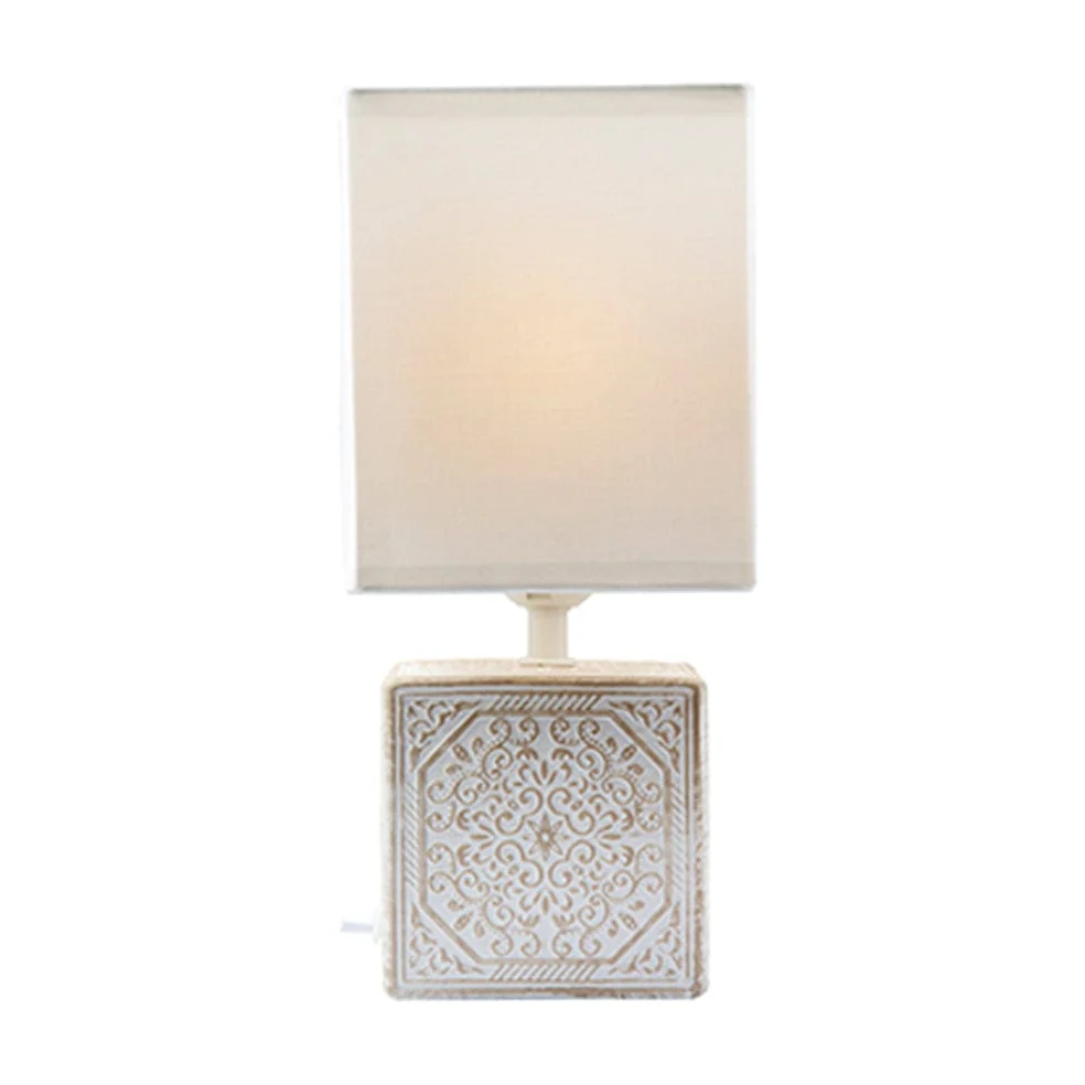 Maderia Ceramic Table Lamp White | Black