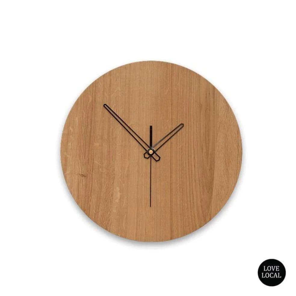 Quinn Wall Clock Clear Varnish