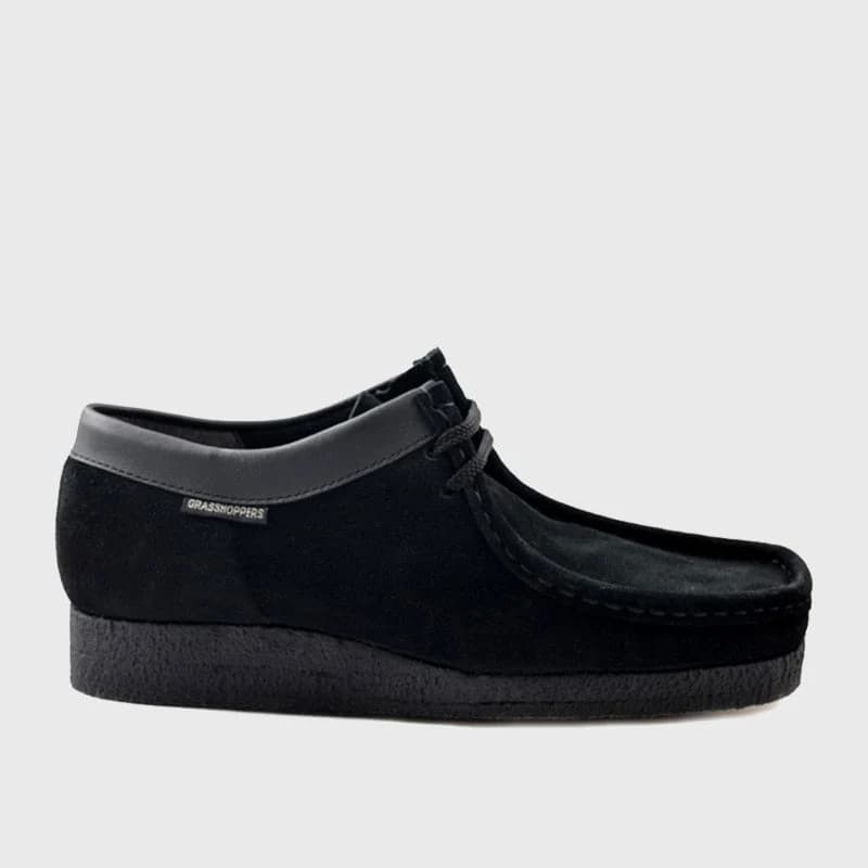 Grasshopper Mens Suede SofTee Moccasins Black