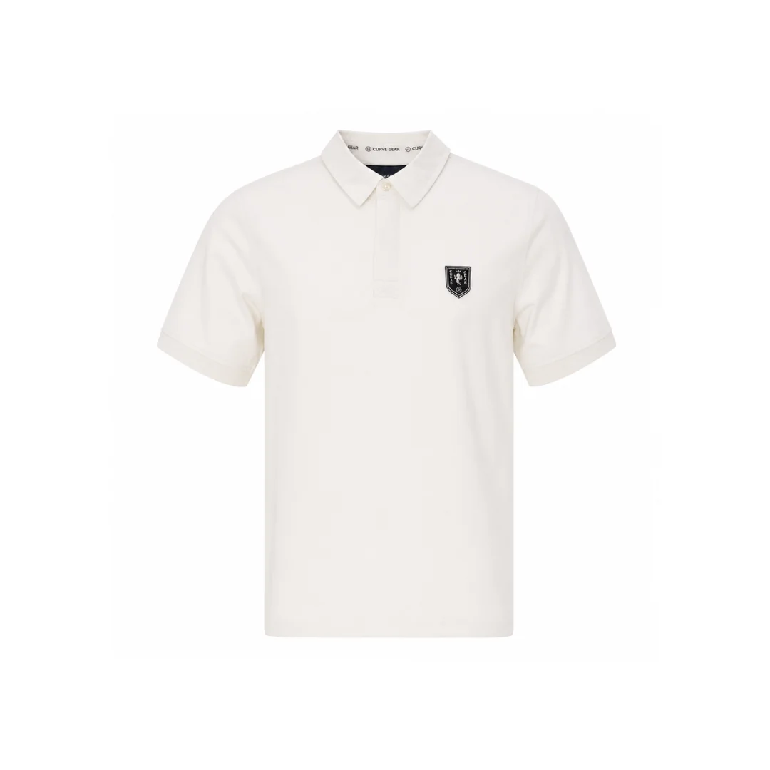 Elite Rugby Polo Off White Horse Power