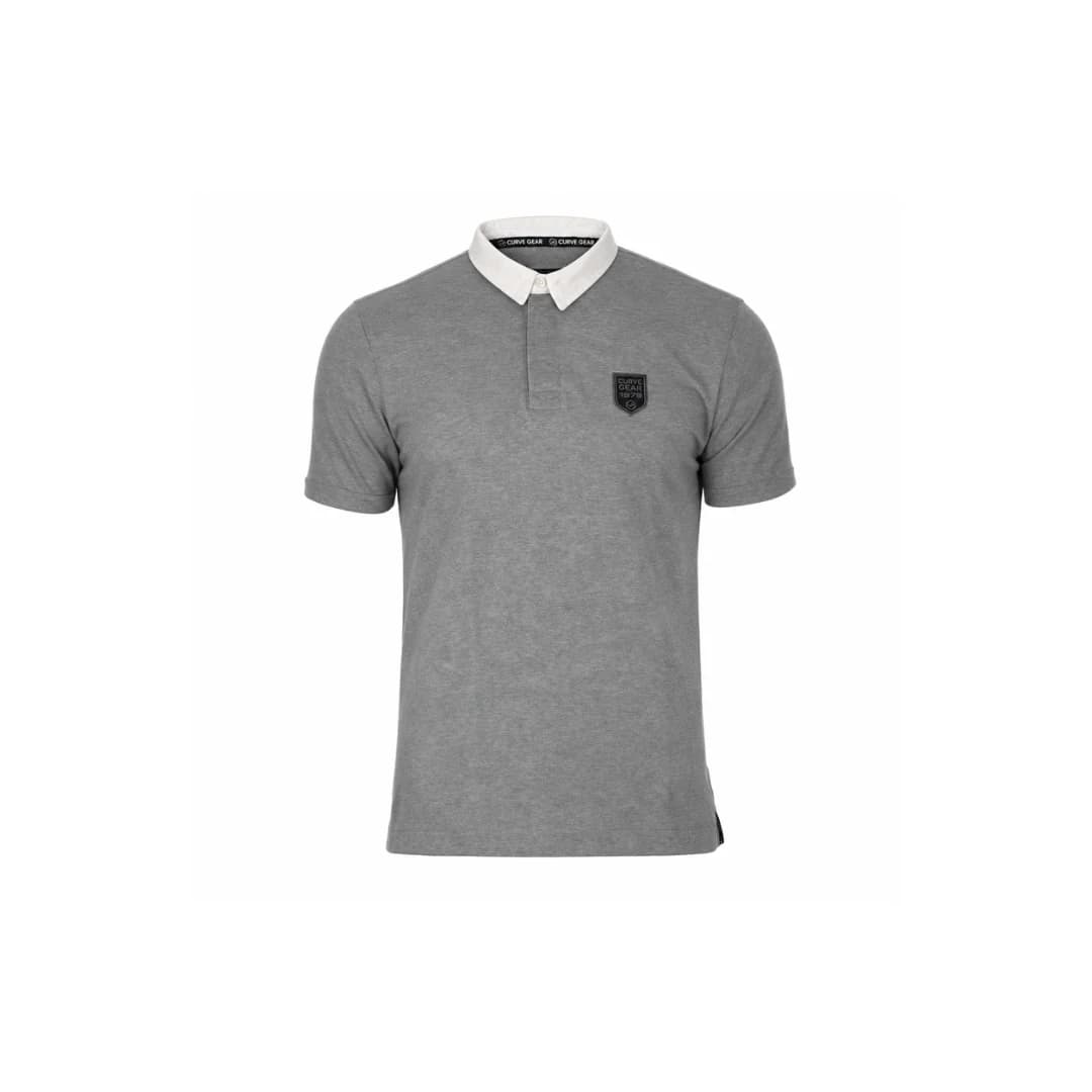 V2 Elite Rugby Polo Grey Melange