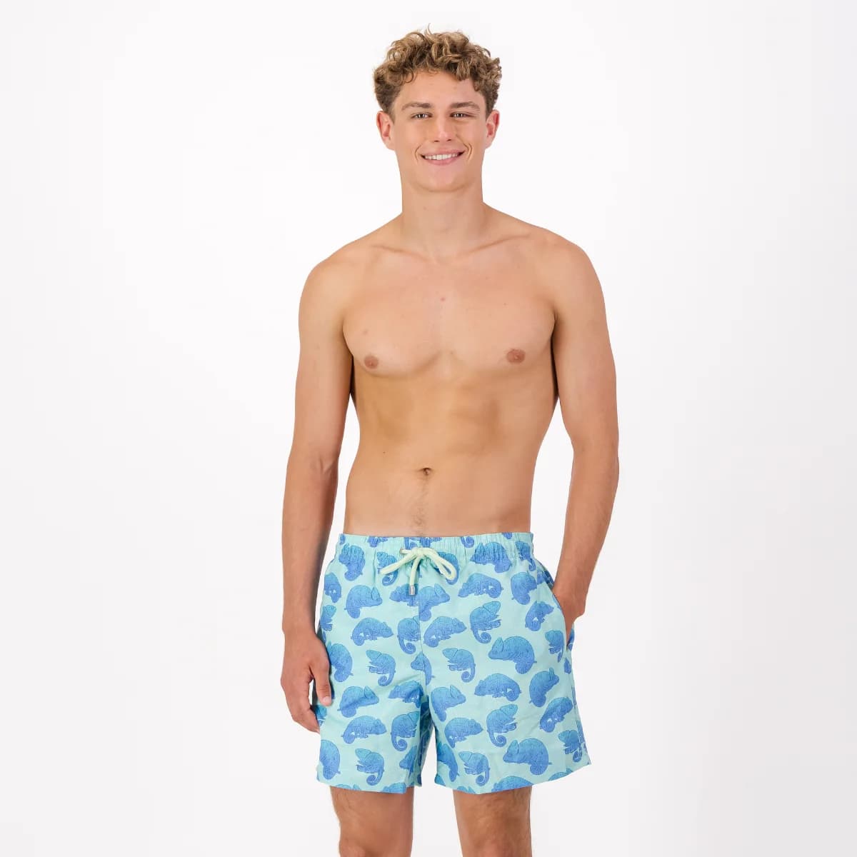 Mid-length Swim Shorts | Chameleon / Mint