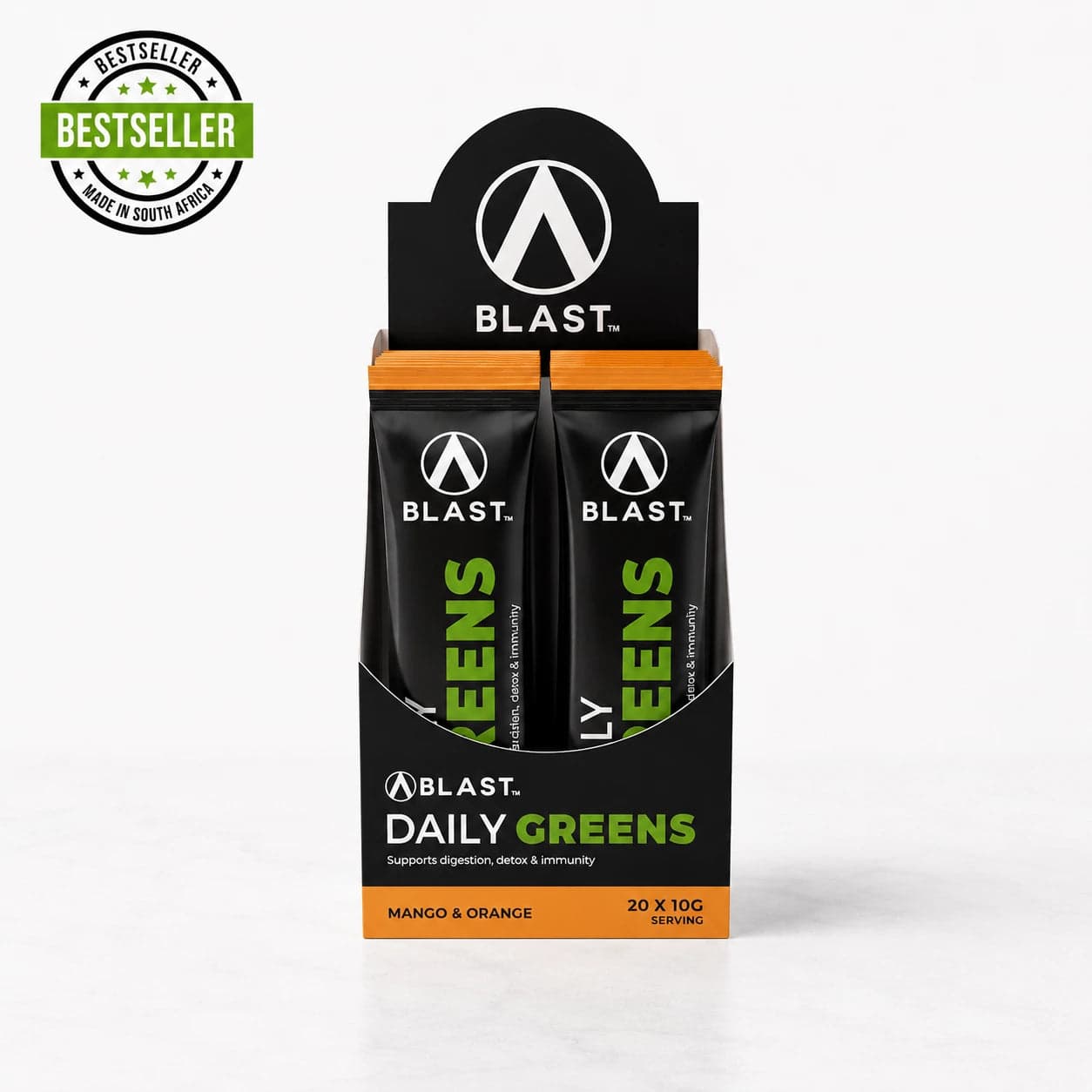 BLAST™ Daily Greens On-The-Go Pack - Mango & Orange