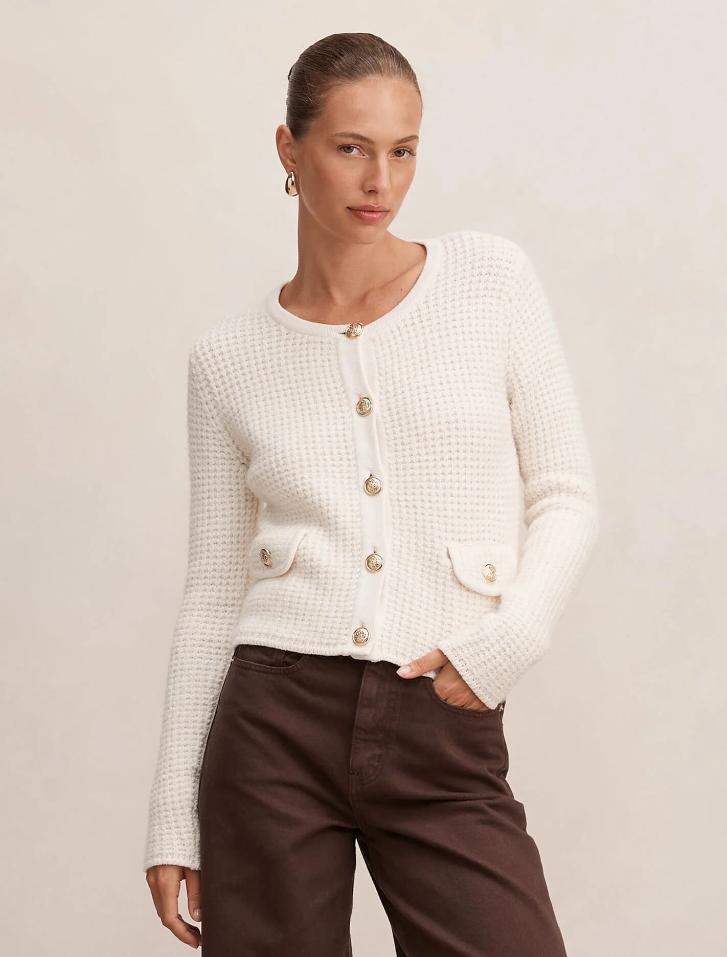 Celine Fluffy Stitch Cardigan