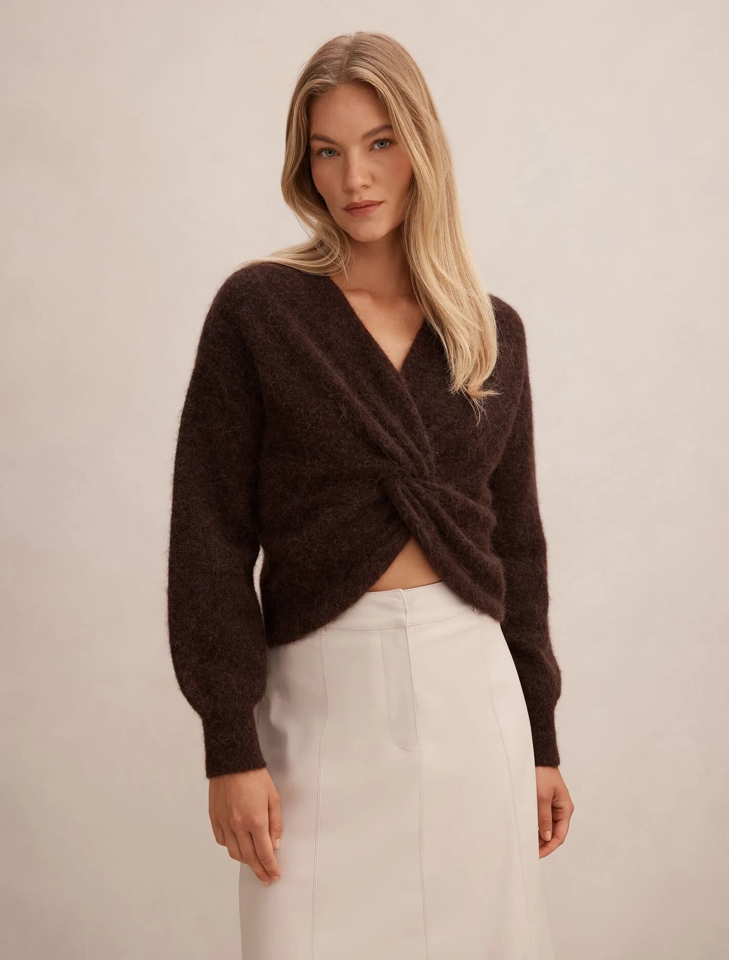 Arianne Twist Front Sweater