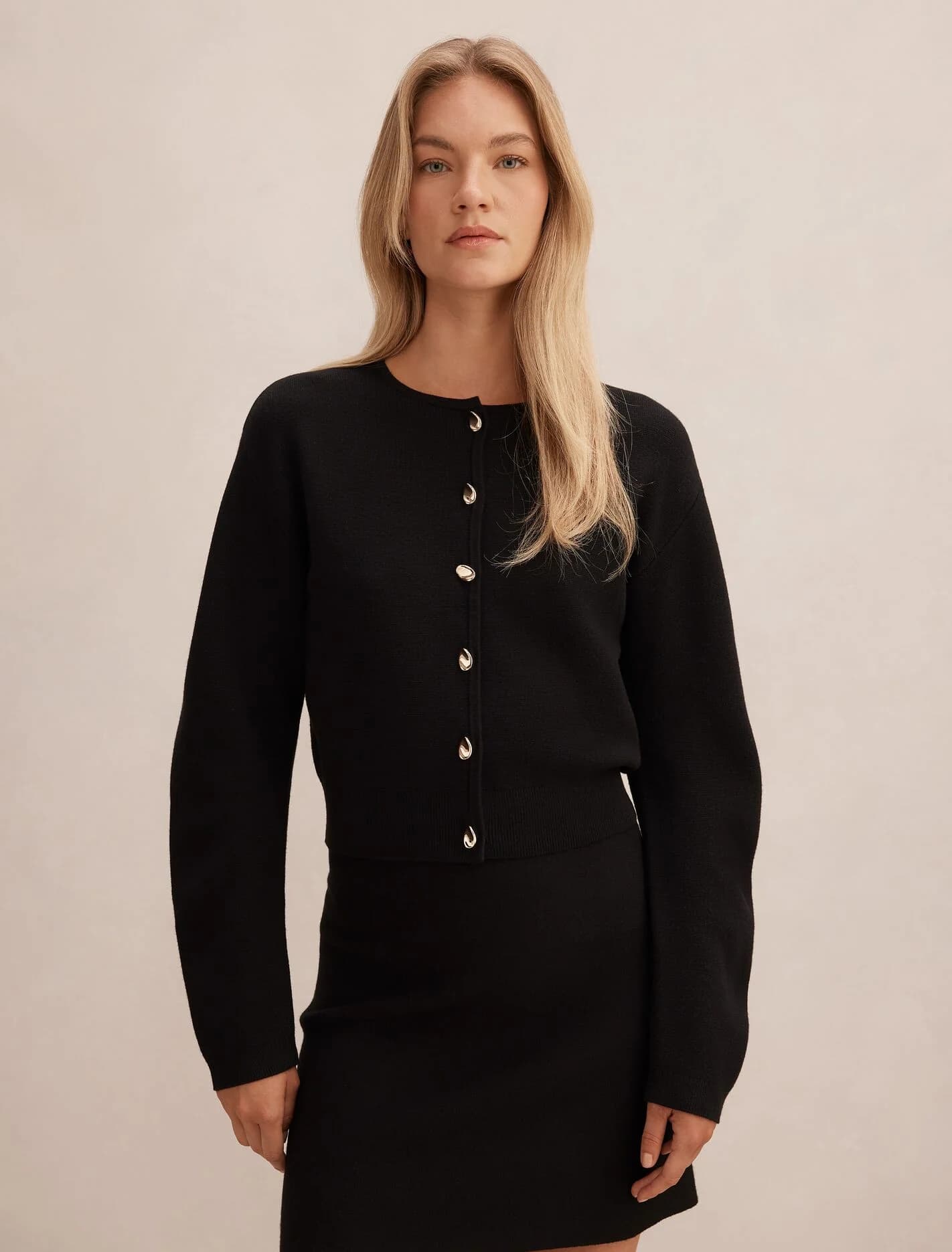 Karla Sculpt Sleeve Cardigan