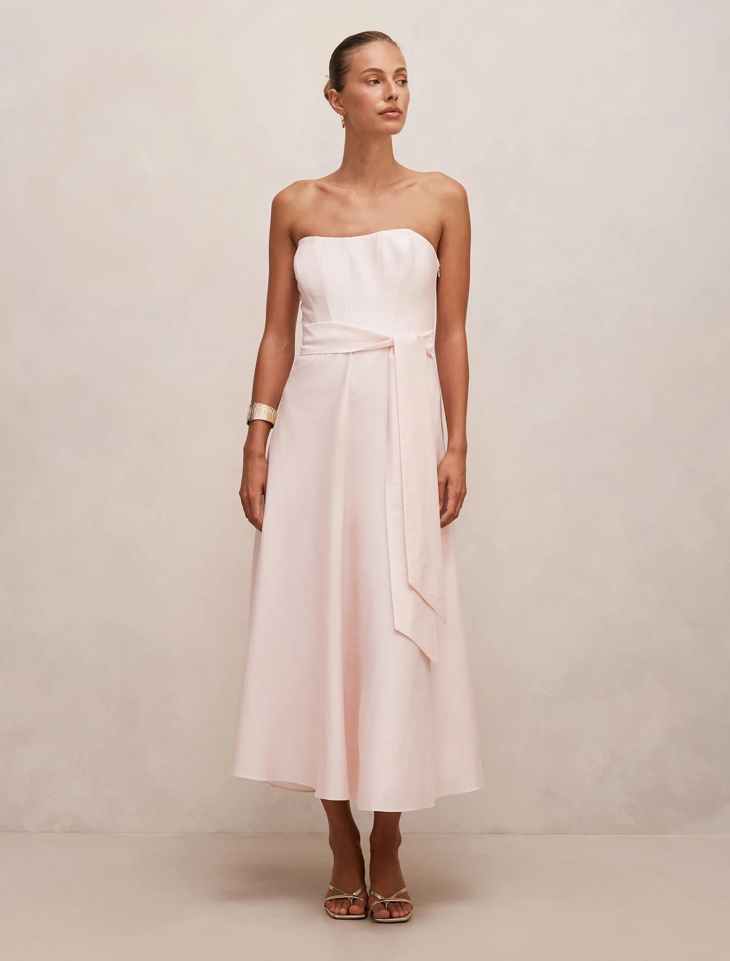 Daniella Strapless Midi Dress