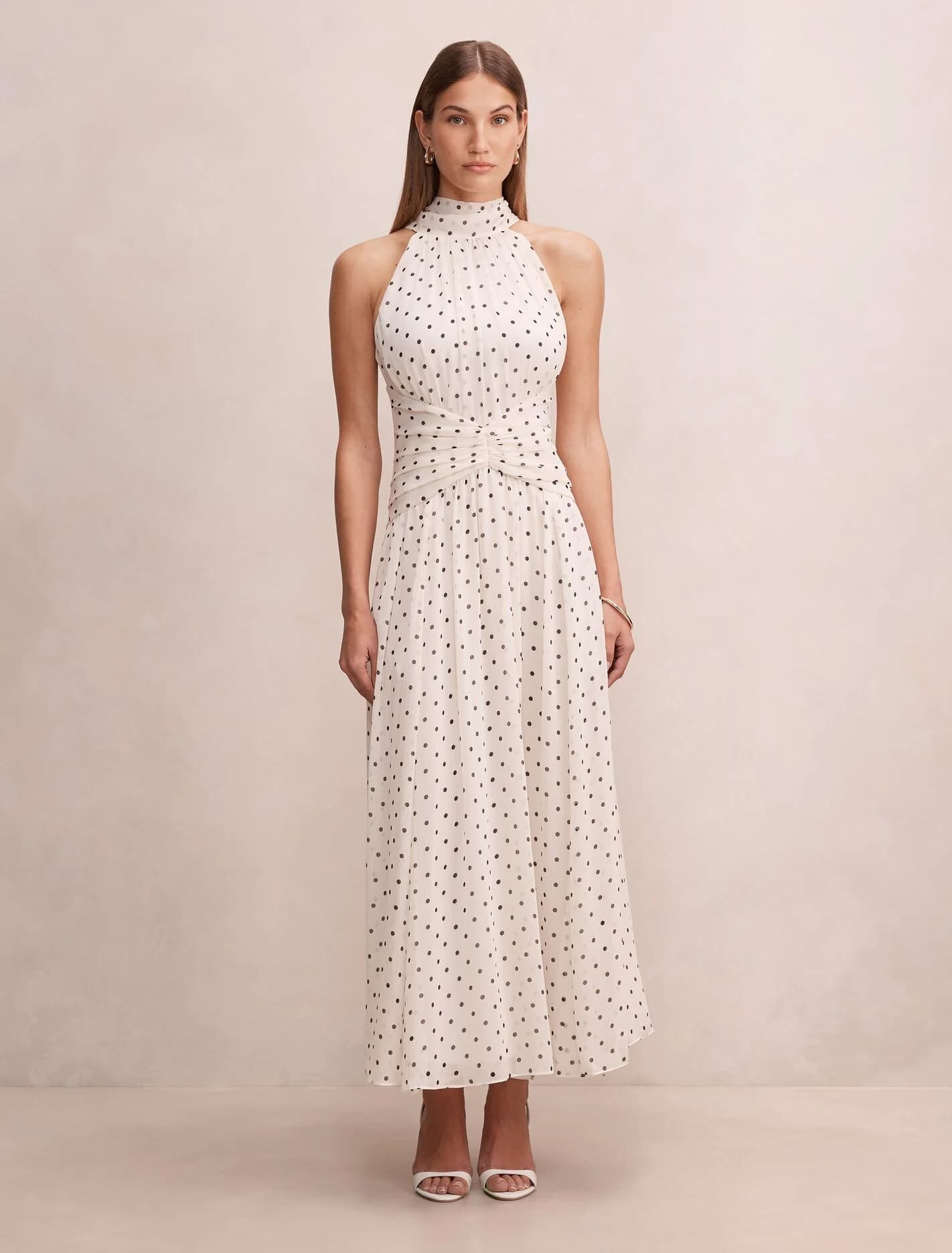 Marianna Draped Scarf Maxi Dress