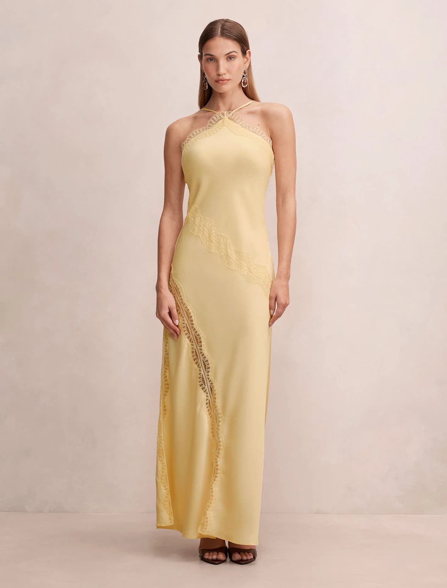 Cosette Lace Insert Maxi Dress