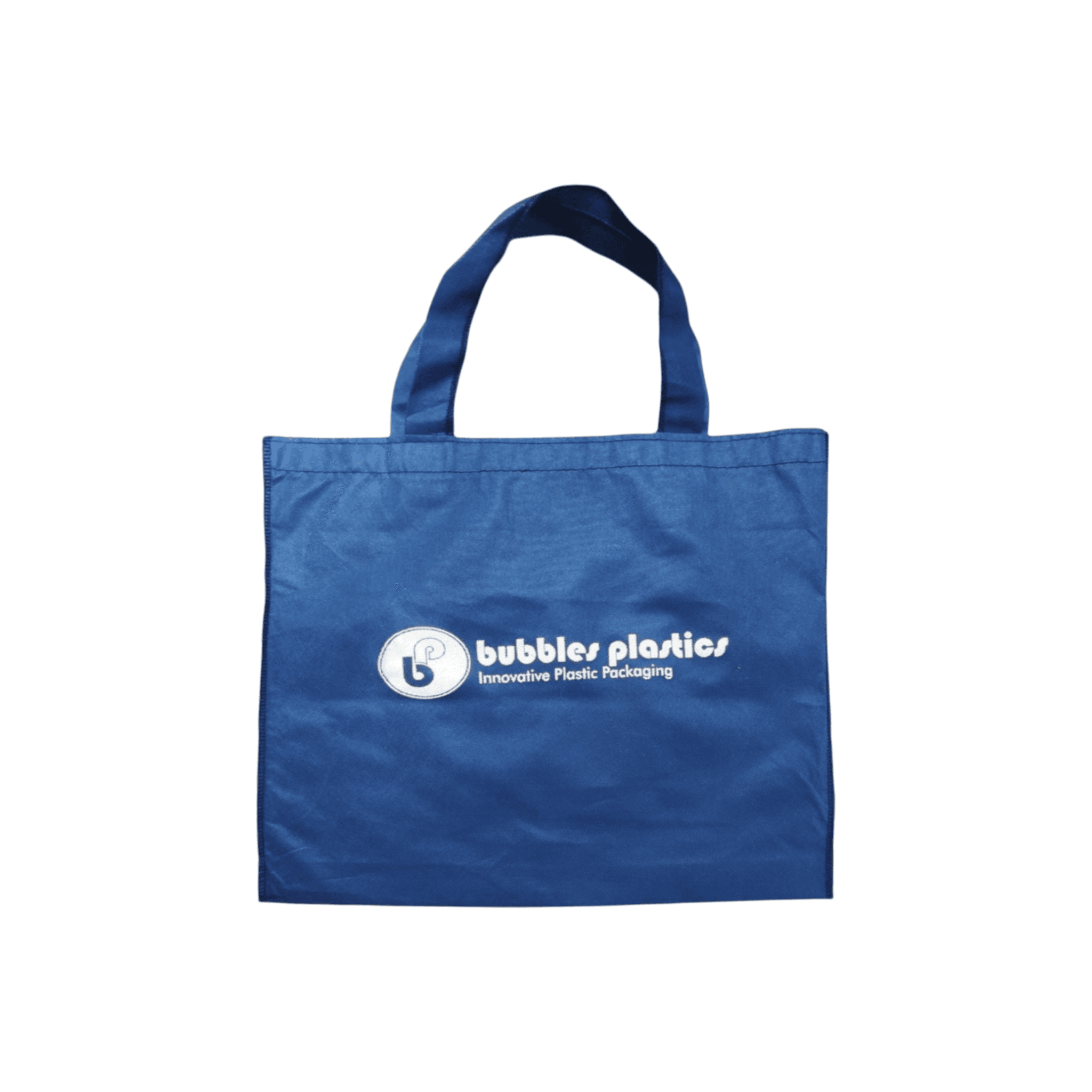 Non-Woven Shopper Grocery Bag 40x38cm with Soft Loop Handle - Bubbles Branded