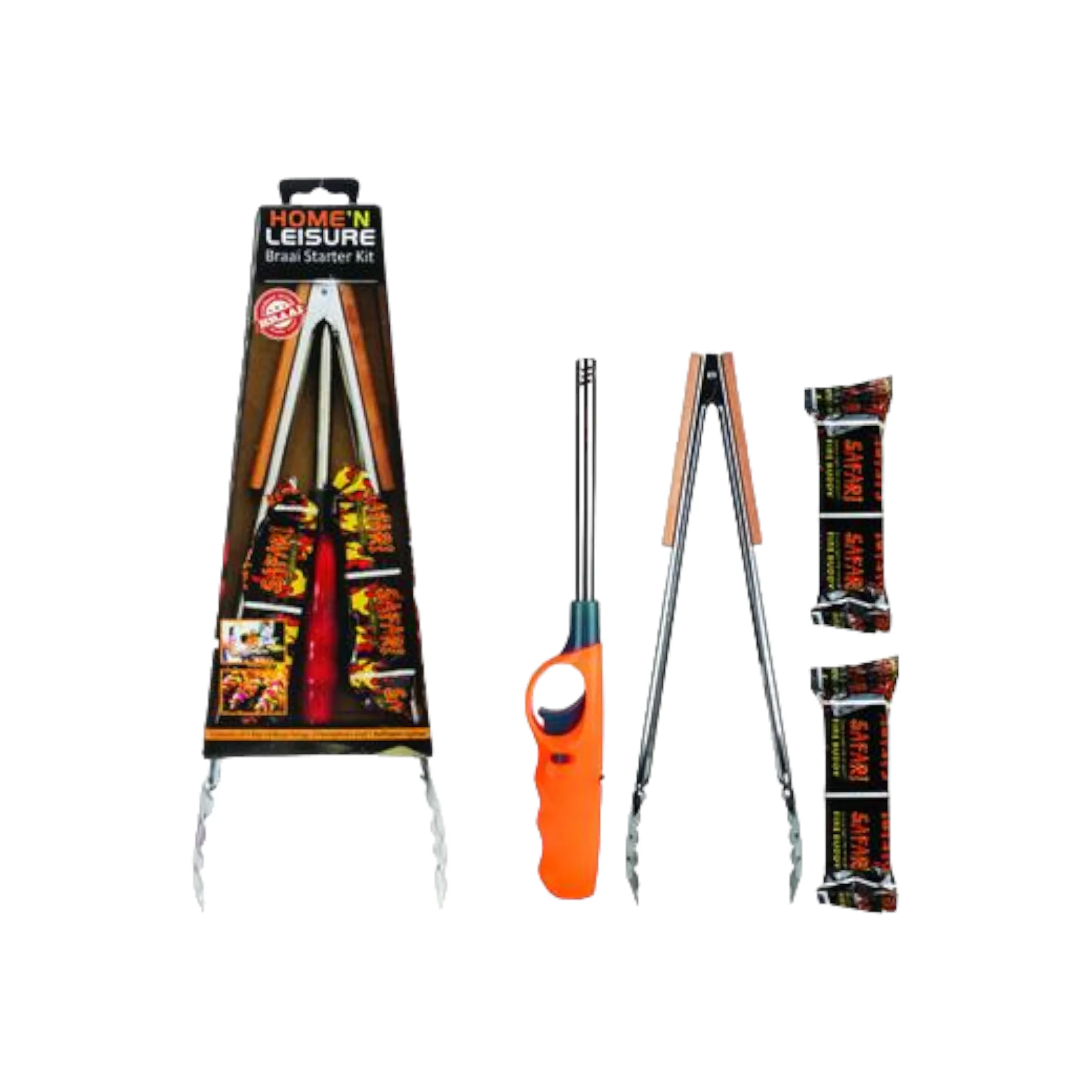 Home n Leisure BBQ Braai Tong Starter Pack 4pc Set