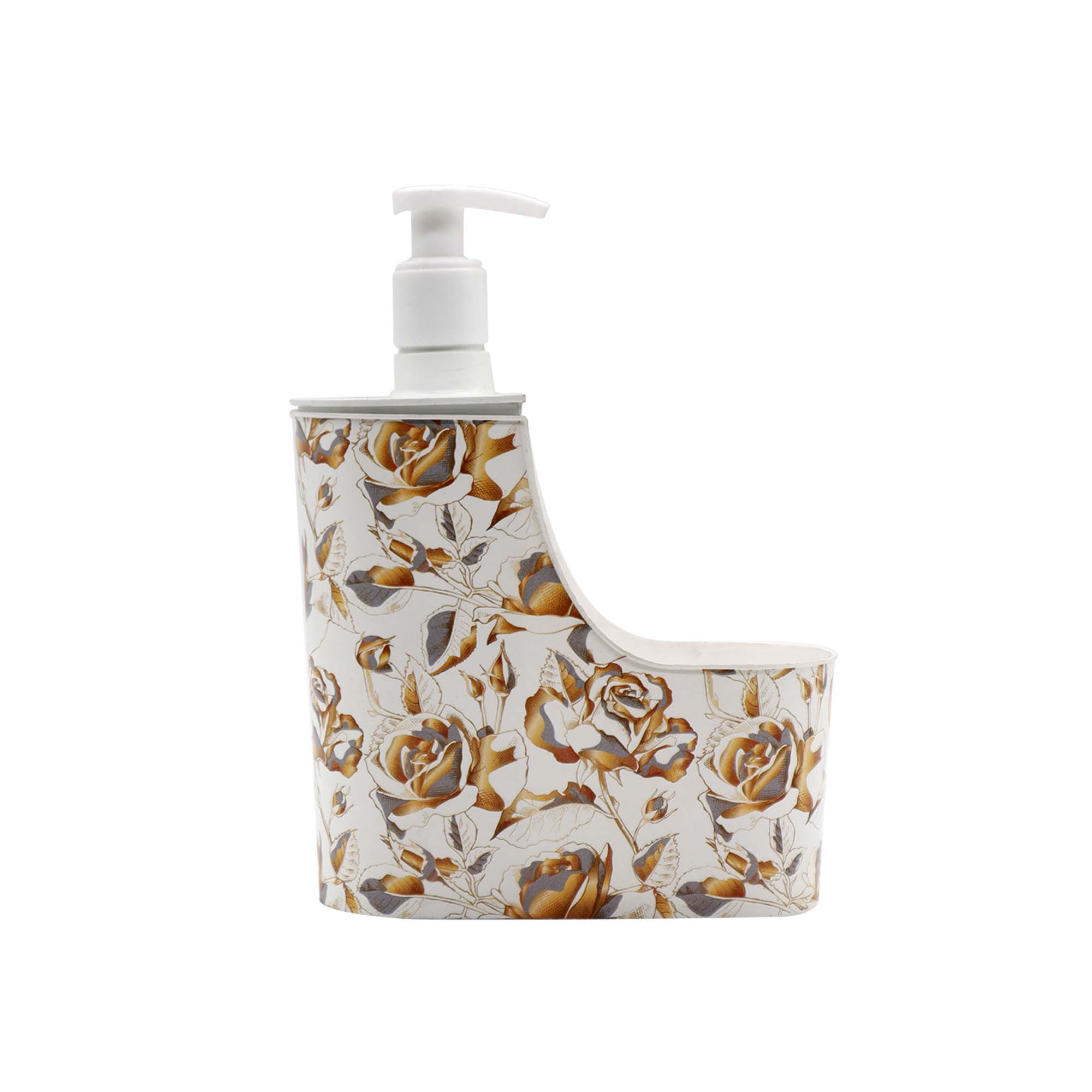 Liquid Soap Dispenser Roses Patterned