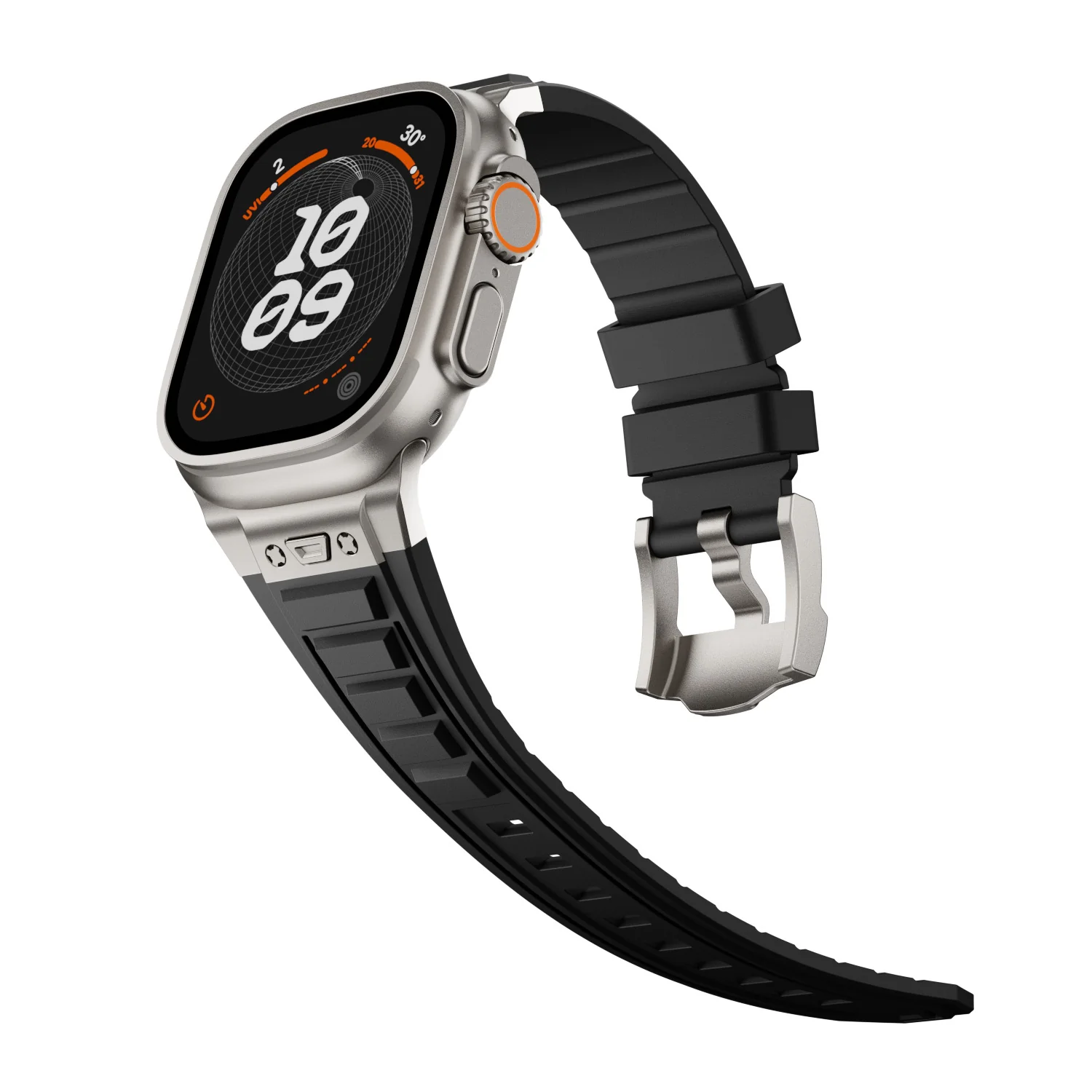 Forged Rubber Strap For Apple Watch Ultra 4-1 / 46mm / 45mm / 44mm