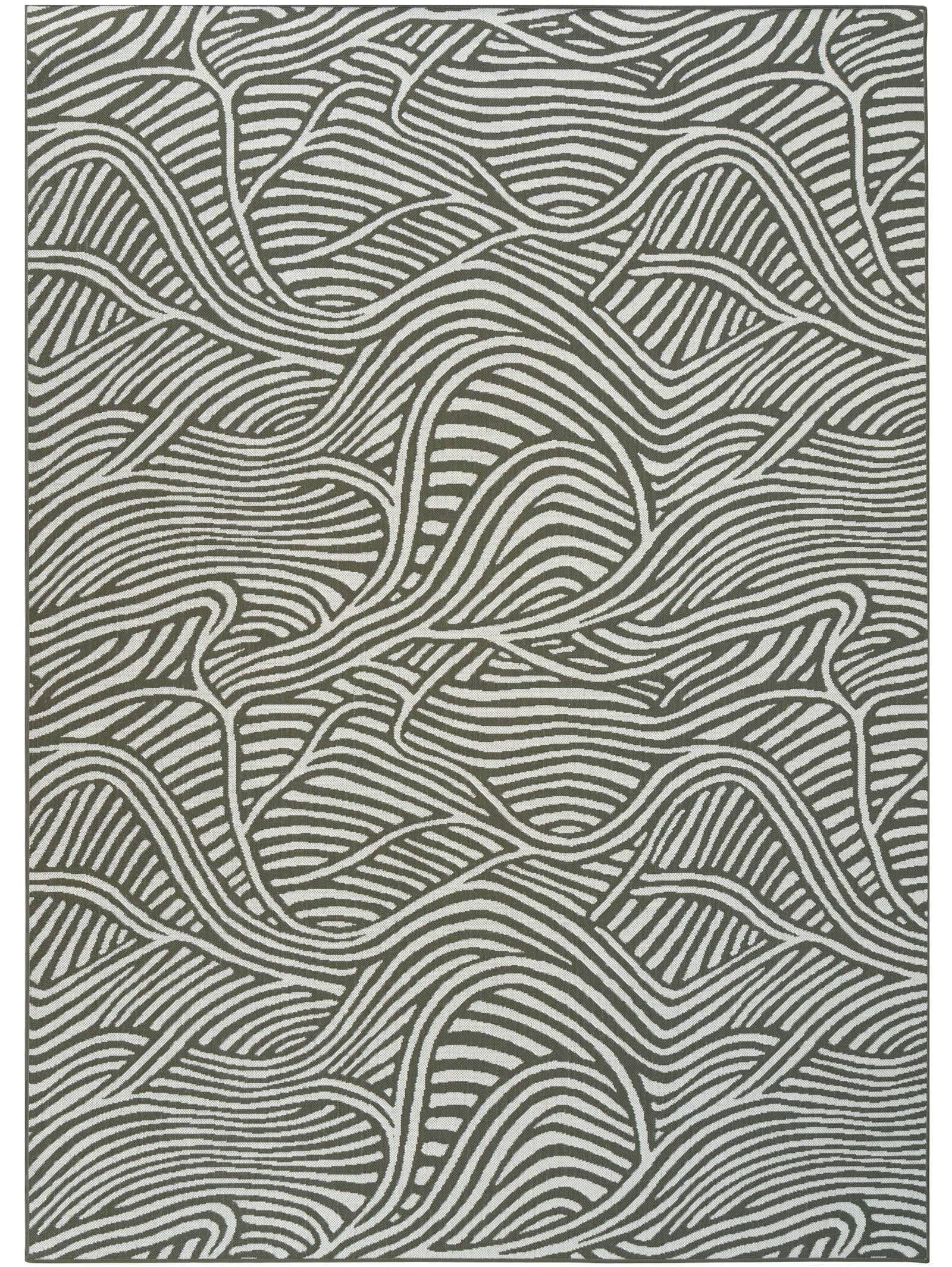 Current Rug in Seaweed