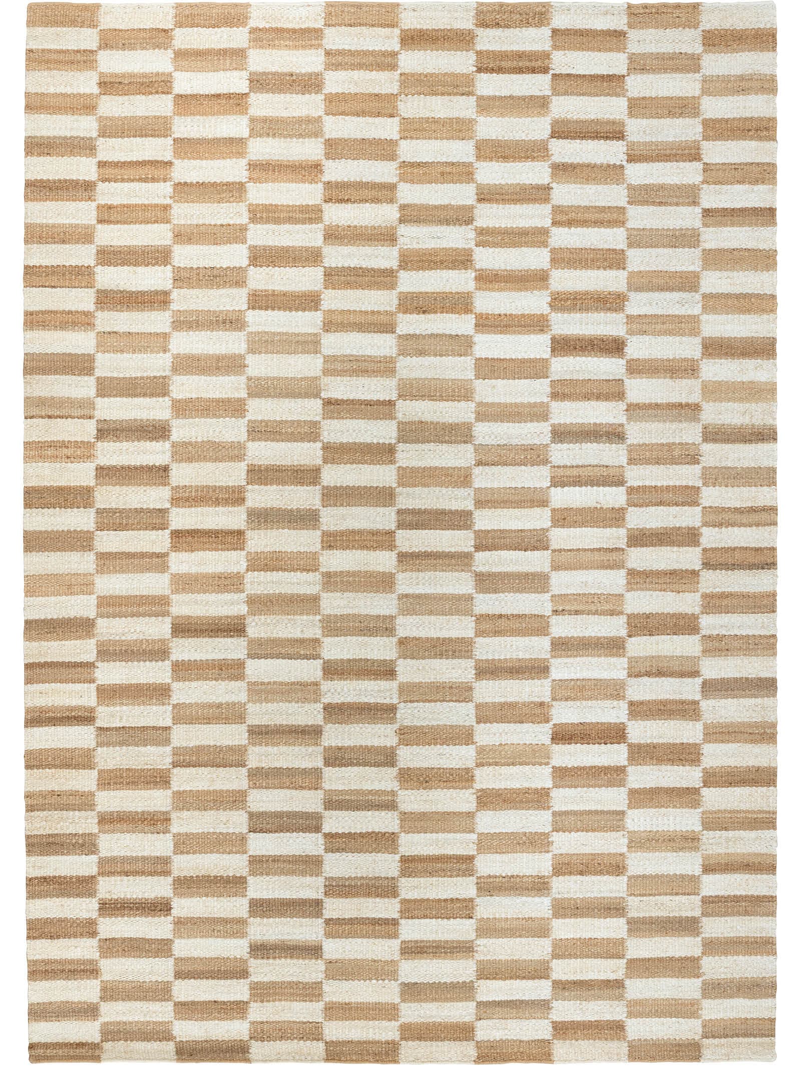 Damier Rug in Chalk