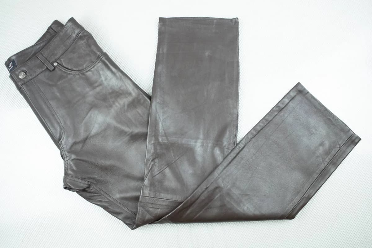 Leather Point Trouser Chocolate Brown