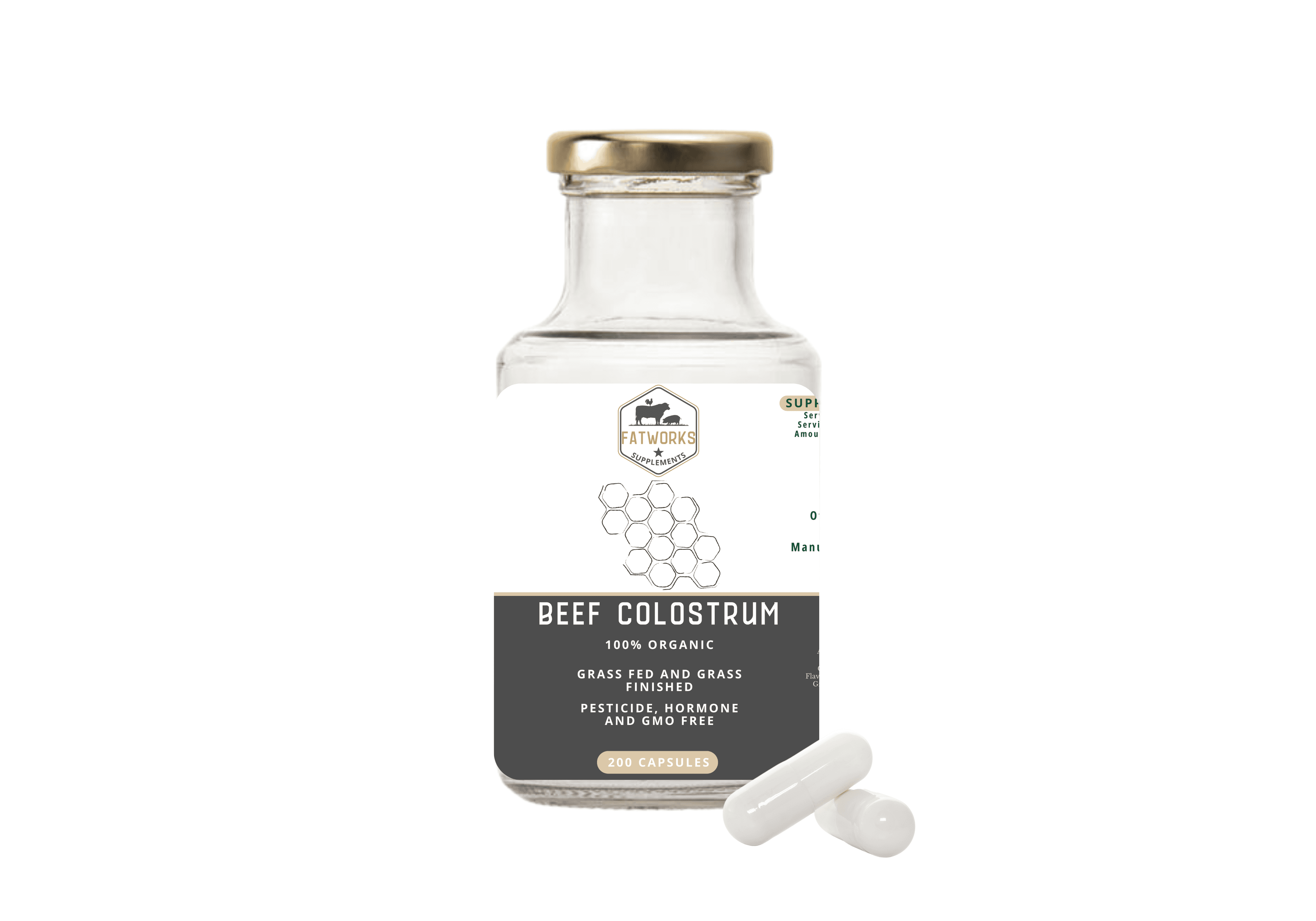 Beef Colostrum - Grass fed (160 Capsules)