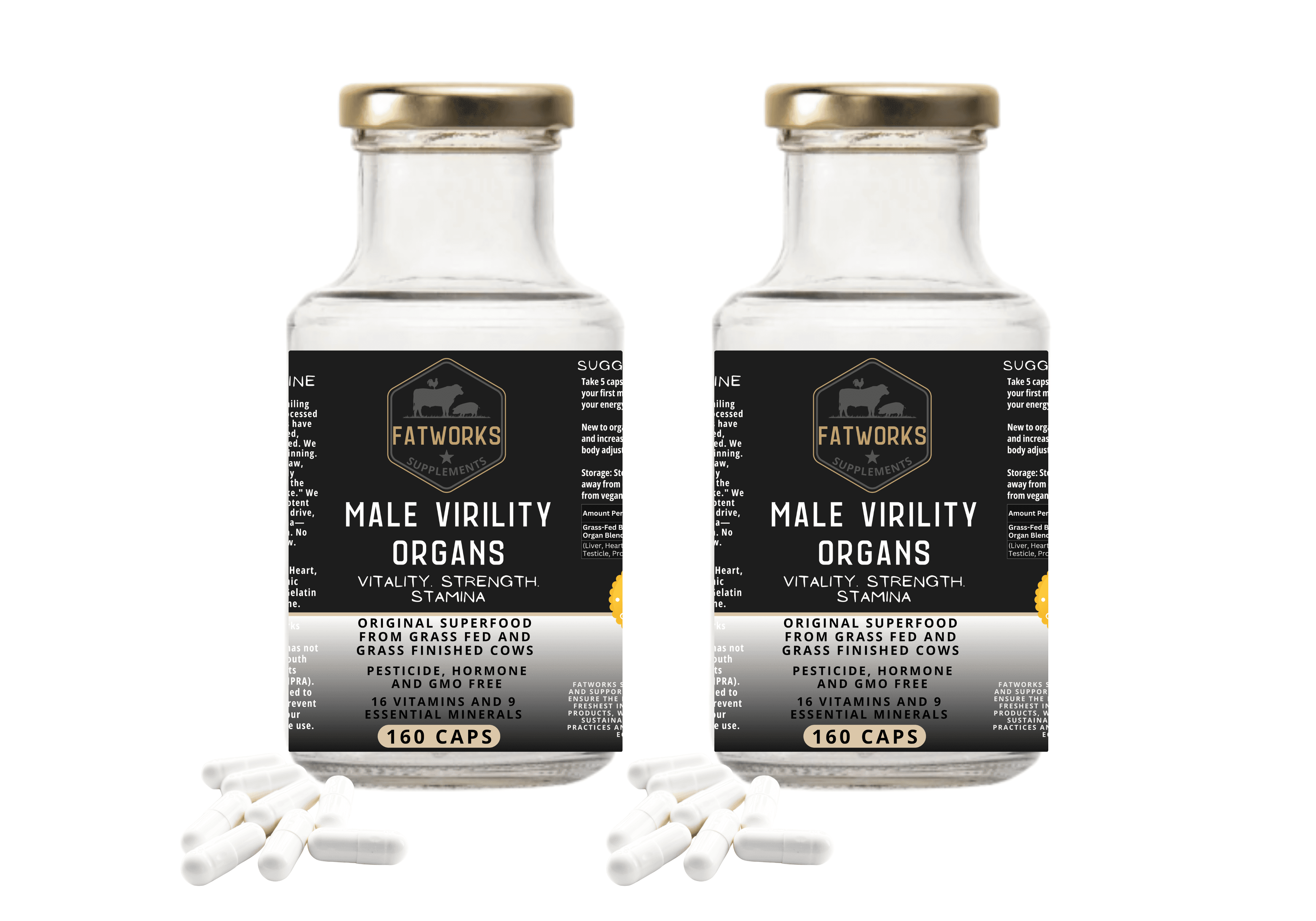 Male Virility Organs (2 x 160 Caps) – 2-Month Supply