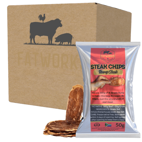 Rump Steak Chips - 100% A-Grade Beef (4 x 50g)