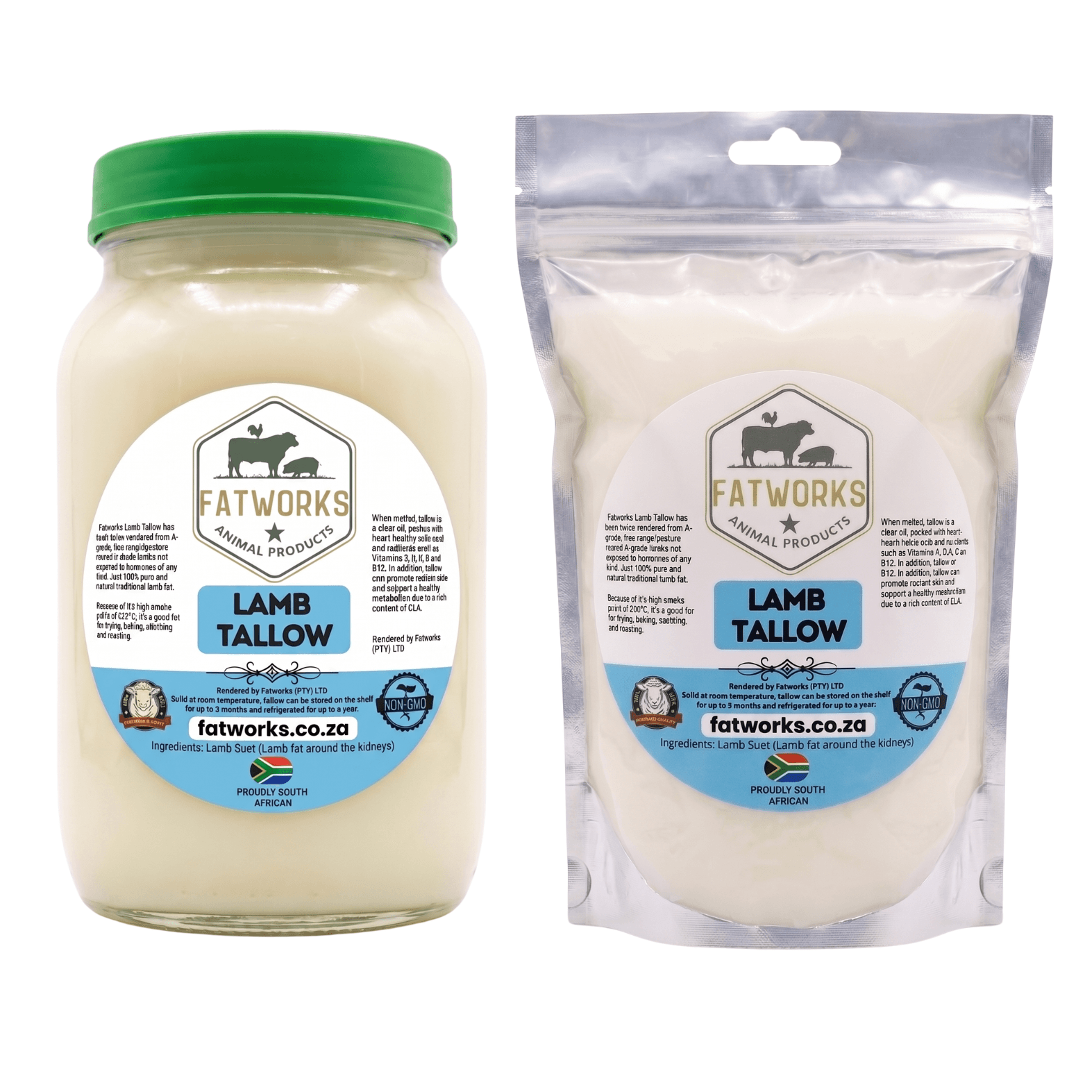1L Lamb Tallow (Consol Glass) + 1L Refill